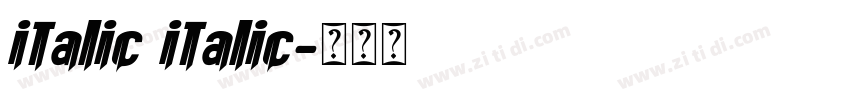 italic italic字体转换